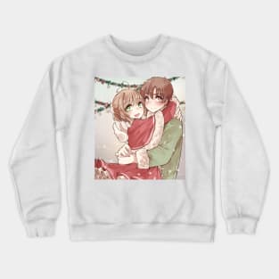 Sakura and Syaoran christmas Crewneck Sweatshirt